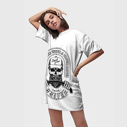 Футболка женская длинная Водитель грузовика, цвет: 3D-принт — фото 2