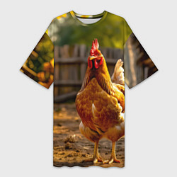 Женская длинная футболка Золотой хранитель двора