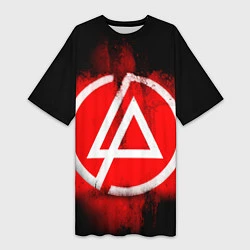 Женская длинная футболка Linkin Park: Red style