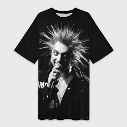 Футболка женская длинная Горшок 1, цвет: 3D-принт