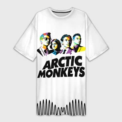 Женская длинная футболка Arctic Monkeys: Music Wave