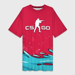 Женская длинная футболка CS:GO Water Elemental
