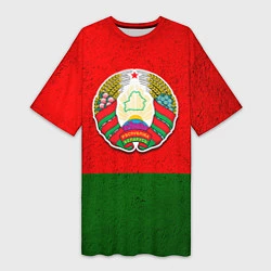 Женская длинная футболка Герб Беларуси