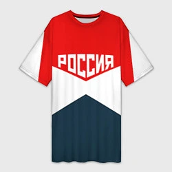 Женская длинная футболка Форма России