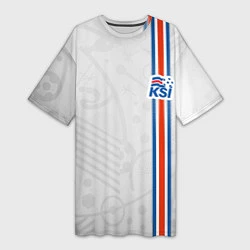 Женская длинная футболка Сборная Исландии по футболу