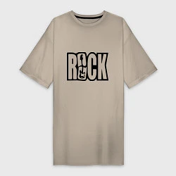 Женская футболка-платье Rock Logo