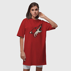 Футболка женская-платье Phoenix Coyotes, цвет: красный — фото 2