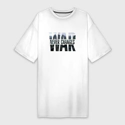 Женская футболка-платье War never changes