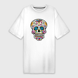 Женская футболка-платье День Мертвых