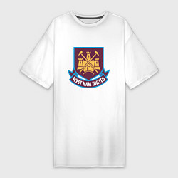 Футболка женская-платье West Ham United, цвет: белый