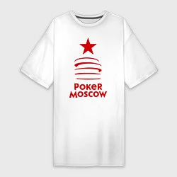 Женская футболка-платье Poker Moscow