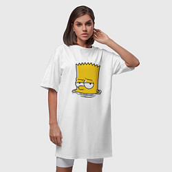Футболка женская-платье Bart drowns, цвет: белый — фото 2