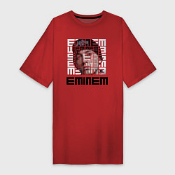 Футболка женская-платье Eminem labyrinth, цвет: красный
