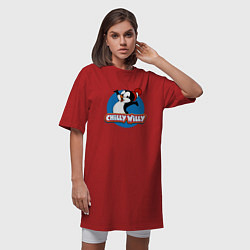 Футболка женская-платье Chilly Willy, цвет: красный — фото 2