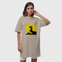 Футболка женская-платье Homer & Bart, цвет: миндальный — фото 2