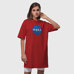 Футболка женская-платье NASA: Masa, цвет: красный — фото 2