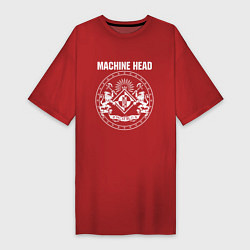 Футболка женская-платье Machine Head MCMXCII, цвет: красный
