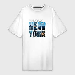 Футболка женская-платье White New York, цвет: белый