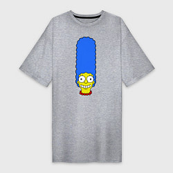 Футболка женская-платье Marge Face, цвет: меланж