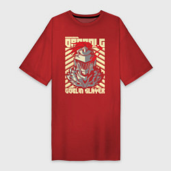 Футболка женская-платье Goblin Slayer Knight, цвет: красный