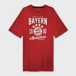 Футболка женская-платье Bayern Munchen 1900, цвет: красный