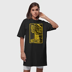 Футболка женская-платье ASAP Rocky: Place Bell, цвет: черный — фото 2