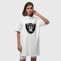 Футболка женская-платье Raiders, цвет: белый — фото 2