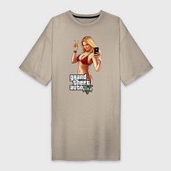 Женская футболка-платье GTA 5: Selfie