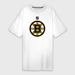 Футболка женская-платье Boston Bruins NHL, цвет: белый