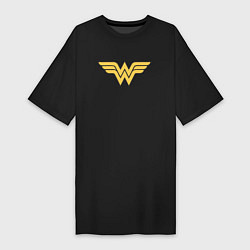 Футболка женская-платье Wonder Woman, цвет: черный
