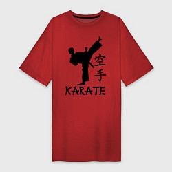 Футболка женская-платье Karate craftsmanship, цвет: красный