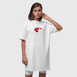 Футболка женская-платье Tony Ferguson спина, цвет: белый — фото 2