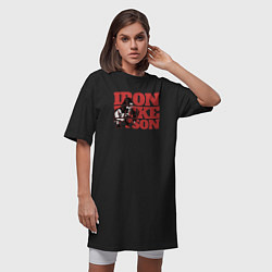 Футболка женская-платье Iron Mike, цвет: черный — фото 2