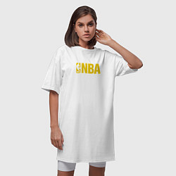 Футболка женская-платье NBA GOLD, цвет: белый — фото 2