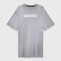 Футболка женская-платье Radiohead, цвет: меланж