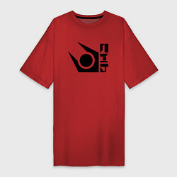 Футболка женская-платье Half life combine logo, цвет: красный
