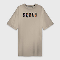 Женская футболка-платье SQUAD