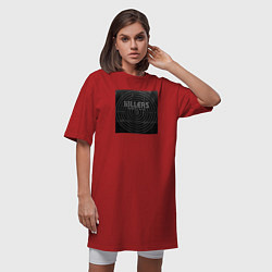 Футболка женская-платье The Killers, цвет: красный — фото 2