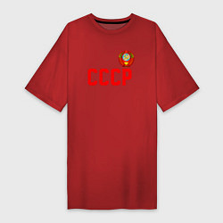 Футболка женская-платье СССР, цвет: красный