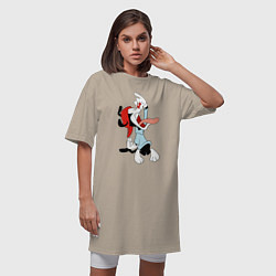 Футболка женская-платье Вакко Уорнер Animaniacs, цвет: миндальный — фото 2