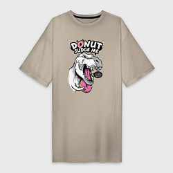 Женская футболка-платье Donut judge me