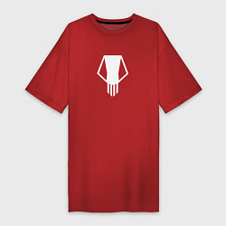 Футболка женская-платье Bakugo t-shirt, цвет: красный