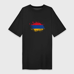 Женская футболка-платье Флаг Армении