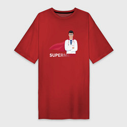 Женская футболка-платье Супер врач Super Doc Z