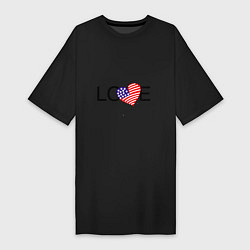 Женская футболка-платье Love