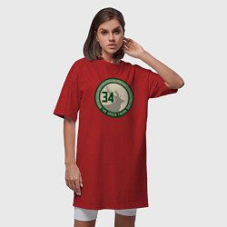 Футболка женская-платье Greek Freak, цвет: красный — фото 2