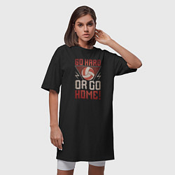 Футболка женская-платье Go Hard, цвет: черный — фото 2