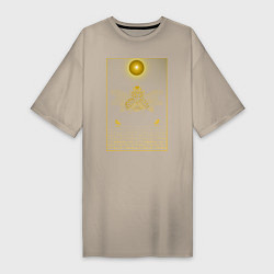 Женская футболка-платье Золотой скарабей