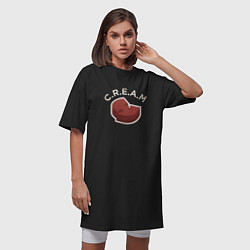 Футболка женская-платье CREAM - Wu-Tang, цвет: черный — фото 2