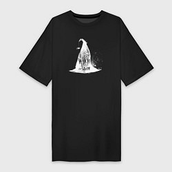 Женская футболка-платье Черная ведьма